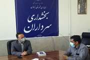 بازدید سرپرست شبکه دامپزشکی نهبندان از فعالیت های انجام شده دامپزشکی در بخش سرداران