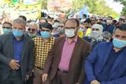 حضور کارکنان دامپزشکی شهرستان در راهپیمایی روز قدس 