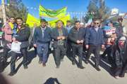حضور کارکنان دامپزشکی در راهپیمایی 22 بهمن