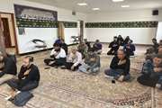 شرکت کارکنان شبکه دامپزشکی شهرستان بشرویه در مراسم  ایام سوگواری در محل نمازخانه مدیریت جهاد کشاورزی شهرستان  بشرویه