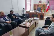دیدار  رئیس شبکه دامپزشکی شهرستان سربیشه با شهردار درح 