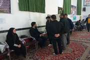 برگزاری میز خدمت شبکه دامپزشکی در روستای بغداده شهرستان سرایان