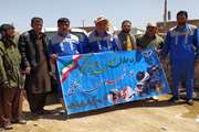 اردوی یک روزه جهادگران شبکه دامپزشکی نهبندان در روستای مرزی چاه موتور عباس اردونی 