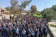 حضور پرشور همکاران شبکه دامپزشکی نهبندان در مراسم راهپیمایی ۱۳ آبان