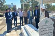 غبارروبی مزار شهدای شهر نهبندان 